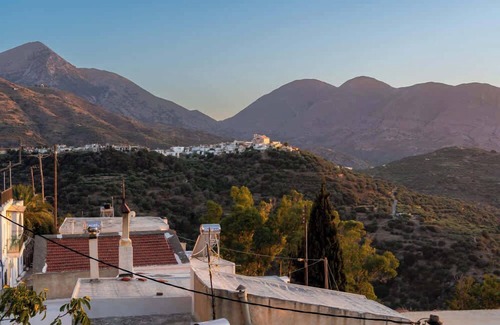 Tourloti Casa | The Lookout in Mirsini - Roof Terrace - AC - WIFI