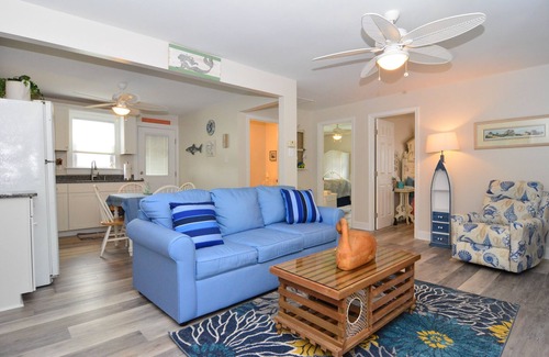 Slaughter Beach Cabaña | Mascotas Waterfront Cottage bienvenida