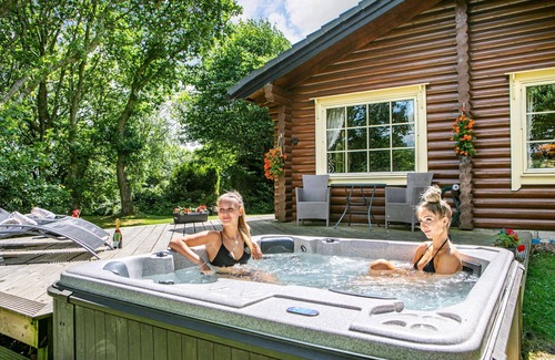 Bingley Cabina | The Nest - 5 Star - Pet Friendly - Hot Tub - Scandinavian Log Cabin