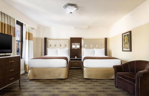 Garment District Hotel | The New Yorker Hotel | 2 Double Beds | Iconic NY Experience near Penn Station