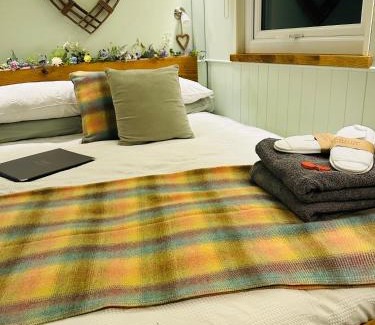 Pen-y-cae Casa | The original Sleeping Giant Lodge with hot tub & Alpacas