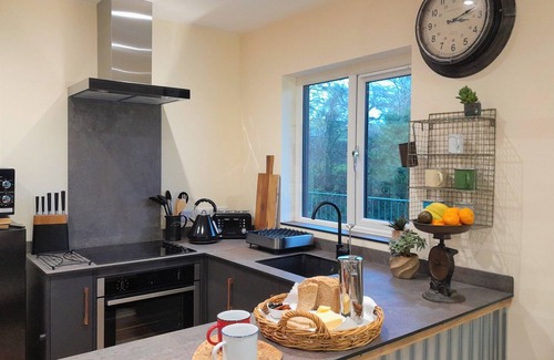 Mary Tavy Cabina | Lew Valley Lodge-Baño en la habitacion-Lujoso-Cabaña