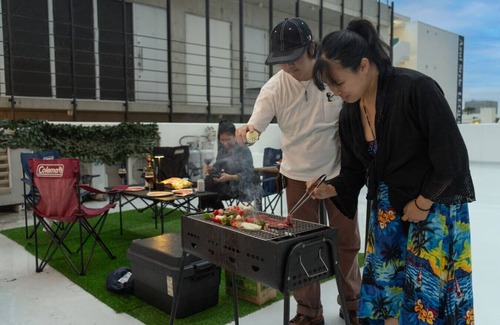 Naha City Centre Condominio | The Sheem Hotel - Movie & BBQ for family (8 ppl)