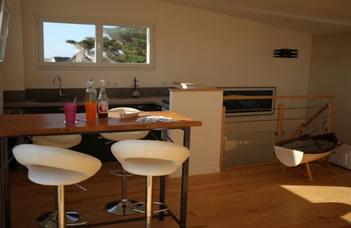 Bretteville-sur-Ay Villa | Casa de pescadores a 20 metros de la playa.