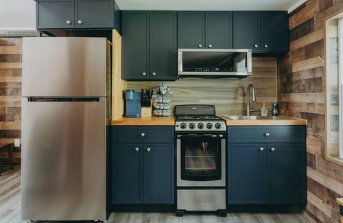 Paradise Apartamento | This newly renovated studio apartment is located off of Lincoln Highway in Paradise, making it an extremely central location for Lancaster County attractions. The unique decor and architecture gives it a one of a kind vibe.