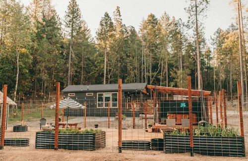 Grants Pass Casa | Tiny Cabin Retreat w/Hot Tub & Alpacas Rescue