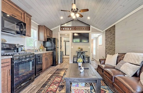 Clarkesville Cabaña | Tiny Home at Sugar Mill Creek on Lake Burton, Georgia