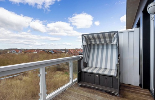 Wremen Apartamento | Tolles Apartment in Strandnähe mit Sauna, Meerblick, Zwei Balkonen & Strandkorb!