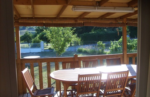 Thoiras Casa | TOP COMFORT Mobilhome 35m² en terreno privado con árboles de 800 M². piscina privada