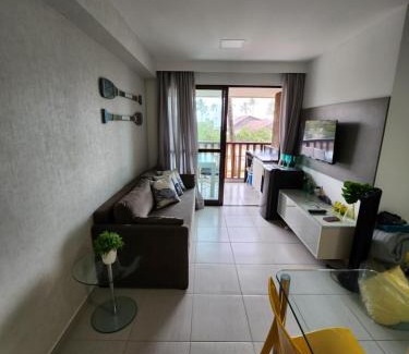 Porto de Galinhas Apartamento | Top Flat 2 quartos com capacidade para 06 pessoas na Beira Mar de Porto de Galinhas - Pé na Areia - Resort Cupe Beach Living - É o Melhor Resort Beira Mar de Porto de Galinhas com 22 piscinas e área de lazer completa - Fica a apenas 3km do centro de Porto