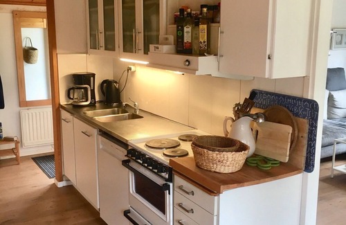 Laholm Casa | TOP casa de vacaciones en Laholm / Mellbystrand con terraza, chimenea + jardín de invierno