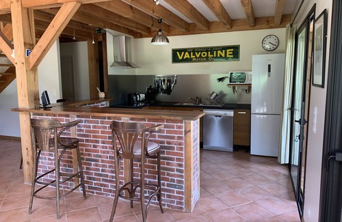 Moliets-et-Maa Casa | Tradicional casa de madera con calefacción sw + piscina casa Moliets