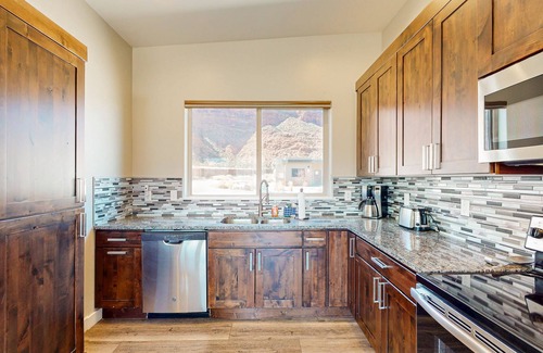 Moab South Valley Casa | ¡NUEVO LISTADO! Hogar tranquilo con vistas increíbles y excelente ubicación cerca de Arches NP