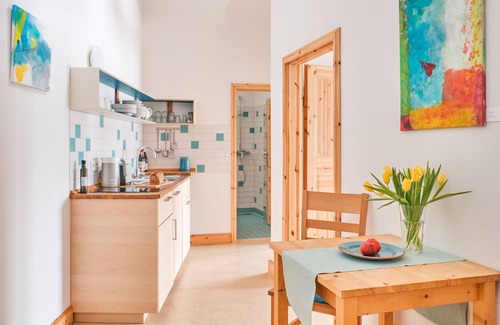 Schwerin Apartamento | Habitación Twin 5 - turquesa - Vacaciones en la granja orgánica