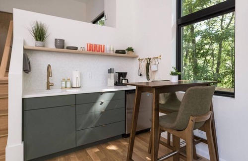 Asheville Cabina | Two Modern Tiny Homes 4 miles to DT w/ Hot Tub