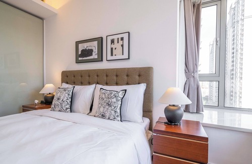 Xujiahui Cama Y Desayuno | Tyms Elegant 2BR 1BA Apt Walk to Malls