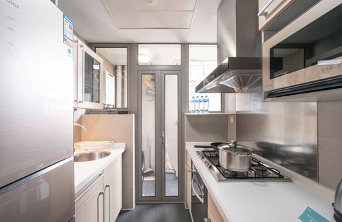 Xujiahui Cama Y Desayuno | Tyms Spacious 2BR 1BA Apt Xuhui Metro