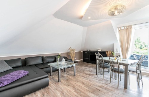 Heide Apartamento | Apartamento 'Uhse' con jardín y Wi-Fi