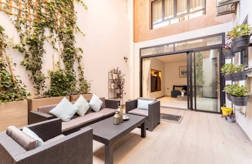 Semlalia Apartamento | Un Loft Duplex Familial en Plein Coeur du Quartier Chic de Gueliz Avec Piscine !