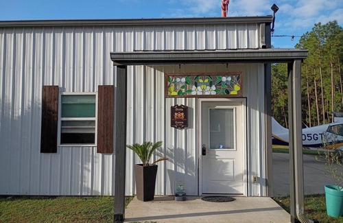 Langley Casa | Unique Hangar & RV Experience with paddock and shelter for Horses