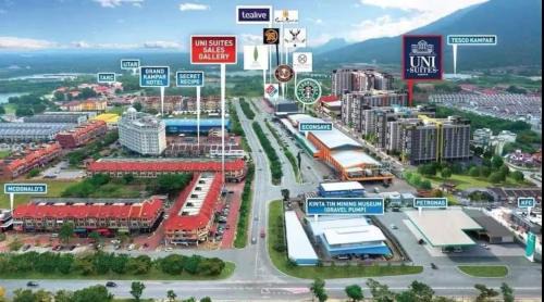 Taman Bandar Baru Apartamento | Unisuites Kampar Studio 5 min to UTAR TARC -3pax , 1 CP