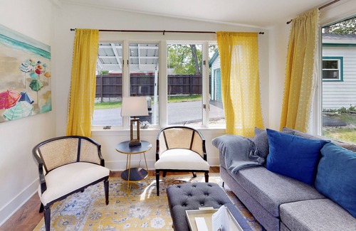 Bath Casa | Updated, dog-friendly home with two living areas, firepit, washer/dryer, & patio