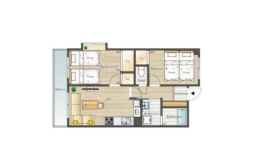 Kitakyushu Apartamento | Ushamy's KOKURA STAY No 01