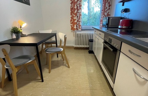 Oesterdeichstrich Apartamento | Vacation apartment for up to four people, 5 km to the North Sea, pets allowed.