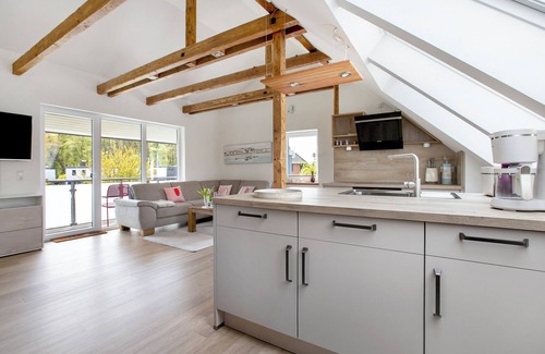 Maasholm-Bad Casa | Casa de vacaciones "Schleibengel" con terraza privada, balcón y Wi-Fi