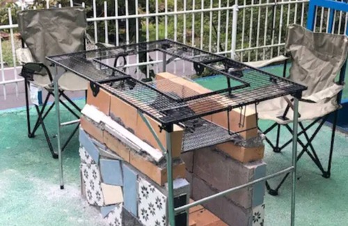 Azumino Casa | Vacation rental in Azumino Hot springBBQ stand / Azumino Nagano