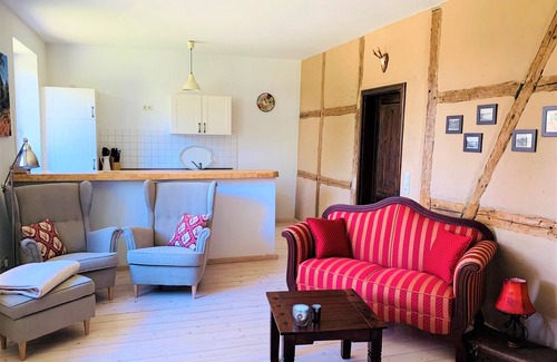 Kogel Apartamento | Vacaciones bajo techo de paja - Forsthaus Kölzin cerca de Zarrentin - Apartment Schaale