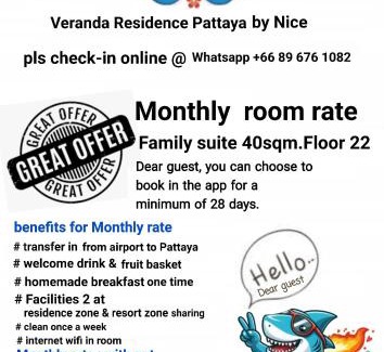 Na Chom Thian Apartamento | Veranda Residence Pattaya Nice Monthly rate available now