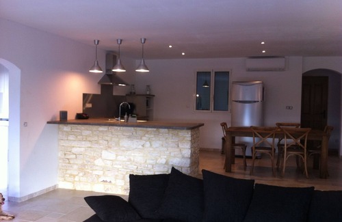 Saint-Privat-de-Champclos Casa | Mazet muy agradable, con piscina y vistas panorámicas de la región de Cevennes