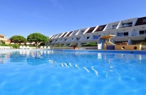 Carnon-Plage Apartamento | View swimming pool/harbour, swimming pool, terrace, balcony, 30m², Carnon