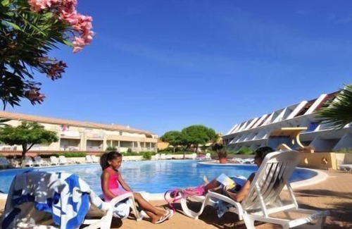 Carnon-Plage Apartamento | View swimming pool/harbour, swimming pool, terrace, balcony, 30m², Carnon