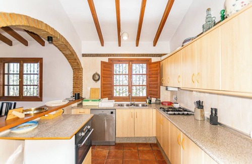 Cómpeta Villa | Villa Cortijo Bellavista con vistas a la montaña, piscina, Wi-Fi, jardín y terraza