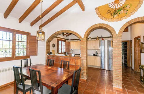 Cómpeta Villa | Villa Cortijo Bellavista con vistas a la montaña, piscina, Wi-Fi, jardín y terraza