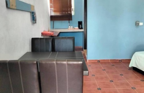 Celestún Apartamento | Villa Gabriela #1 family room, 3 min from the beach