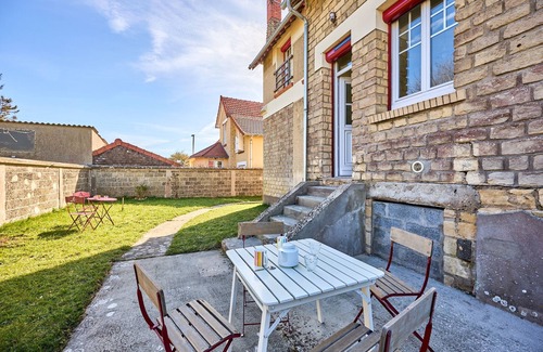 Bernieres-sur-Mer Casa | Villa Les Mouettes - A 50 m de la plage
