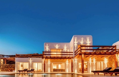 Houlakia Villa | Villa 'Lion' con vistas al mar, Wi-Fi y aire acondicionado