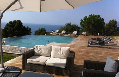 Patrimonio Villa | Villa de 8000m2 impresionantes vistas del Golfo de St Florent piscina de borde infinito