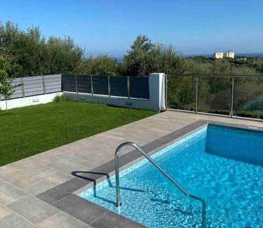 Agia Villa | Villa Panorama Modi, with pool and stunning views
