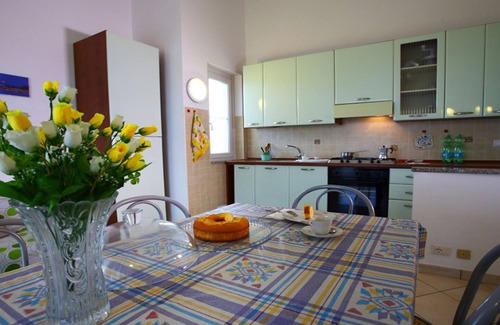 Marina di Davoli Apartamento | Villa Tigani: acceso directo a la playa "apartamento Nausicaa"
