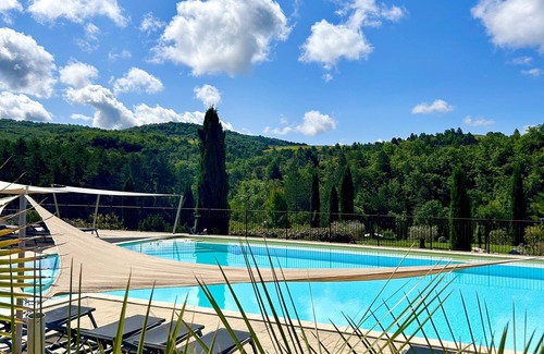 Saint-Maurice-dʼArdeche Villa | Villa-Tradicional-Baño privado con bañera-Terraza