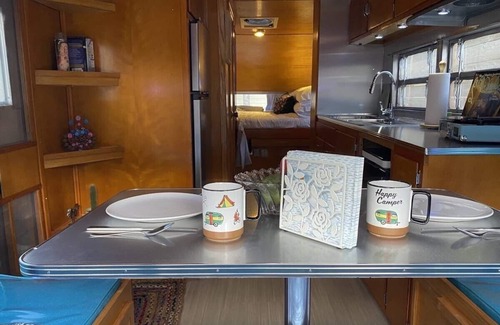 Burton Casa | Vintage RV and outdoor space minutes from Round Top and Brenham!
