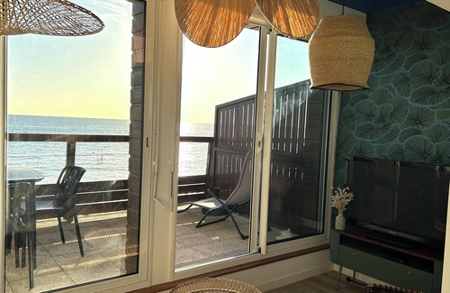 Agon-Coutainville Apartamento | Vue sur Mer, Appartement Rénové au Coeur de la Station Balnéaire