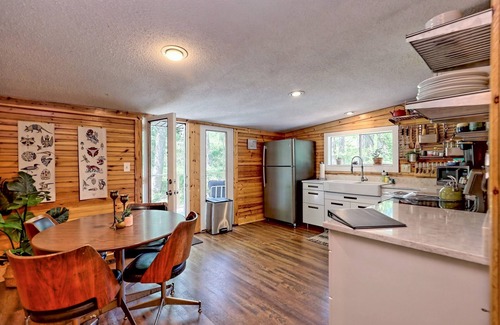 Clayton Casa | Walk-to-Downtown Retreat | Creekside + Hot Tub