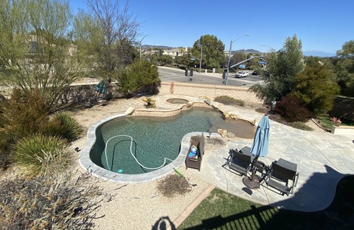 Murrieta Casa | Warm private bedroom & bathroom in luxurious home