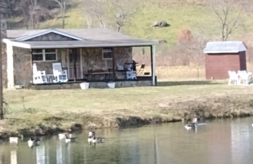Barnardsville Cabina | Waterfront cabin with mountain views; 26 minutes to downtown Asheville.