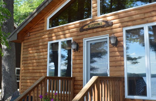 Thompson's Point Cabina | cabina privada frente al mar con Sebago Lake Beach